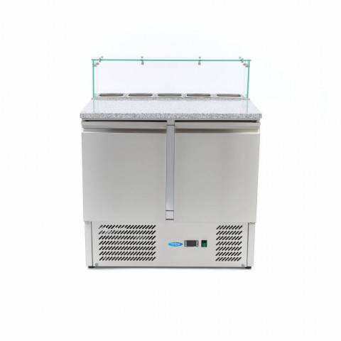 MAXIMA TABLE GLASS 2 pizza pult s 2 vrata