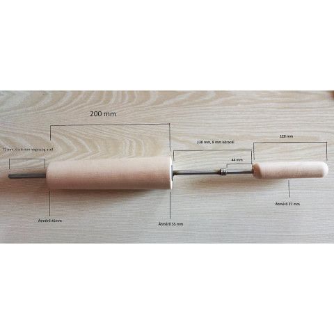 Električna peć za dimnjak kolač 6+6 drvenih valjaka