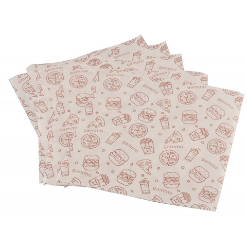 Papirnata vrećica otporna na masnoću - 2 strane otvorene - 140x140 mm - 200kom/kutija