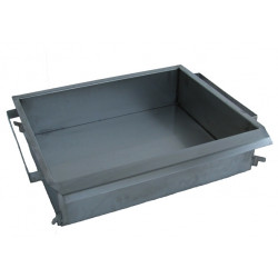 Tava za pečenje langošice za friteze s 3 plamenika - inox - s odvodom
