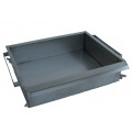 Tava za pečenje langošice za friteze s 3 plamenika - inox - s odvodom