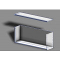 GAMMO inox zidni ormar - otvoreni - 1200x400x670mm